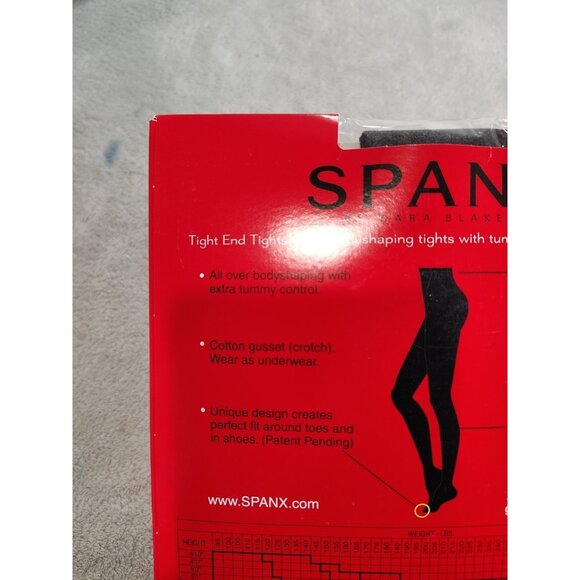 2 New Bodyshaping Tights SPANX Heathered Charcoal Tight-End Tights Opaque Size C - Picture 8 of 10
